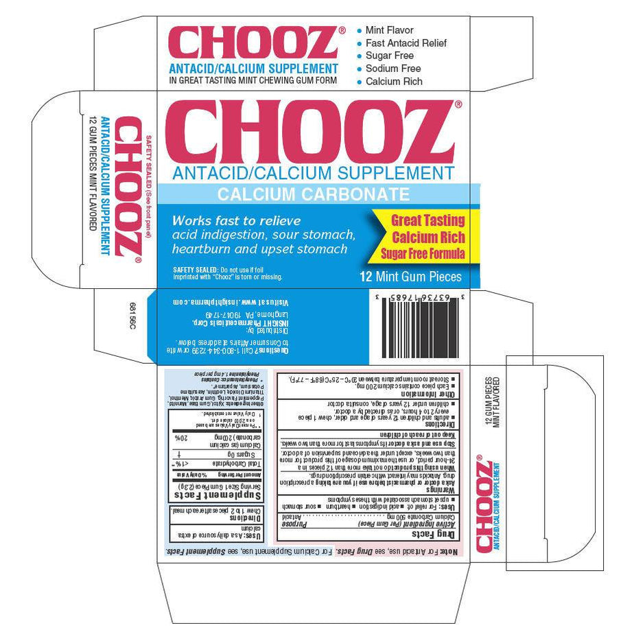 CHOOZ GM 500MG 12 MINT SF
