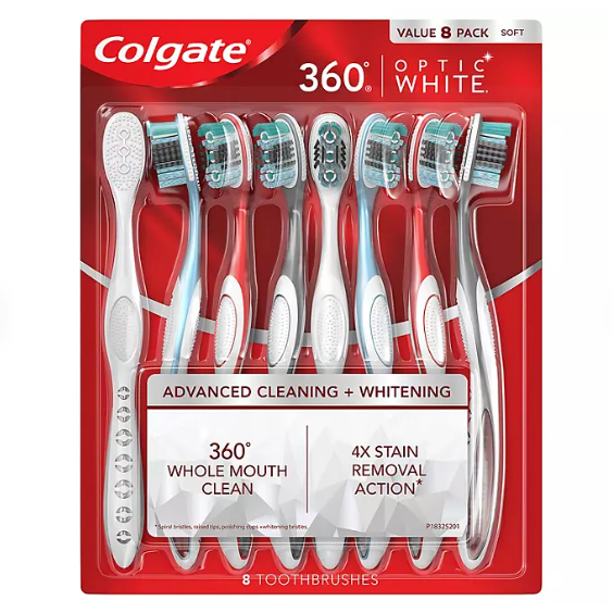 COLGATE TOOTHBRUSH 360 OPTC WHT FULL SFT