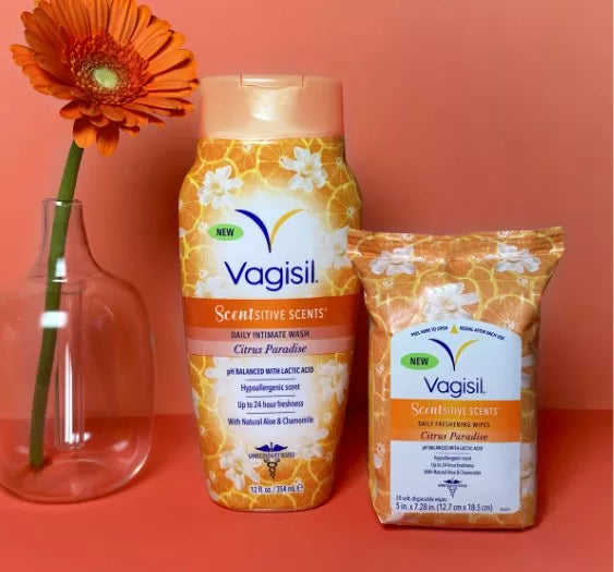 Vagisil Wipes Scentsitive Scents Citrus Paradise 20 Ct