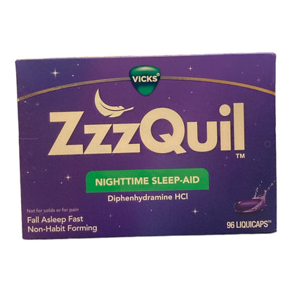 Vicks Zzzquil Nighttime Sleep- Aid Liquicaps 8 Count