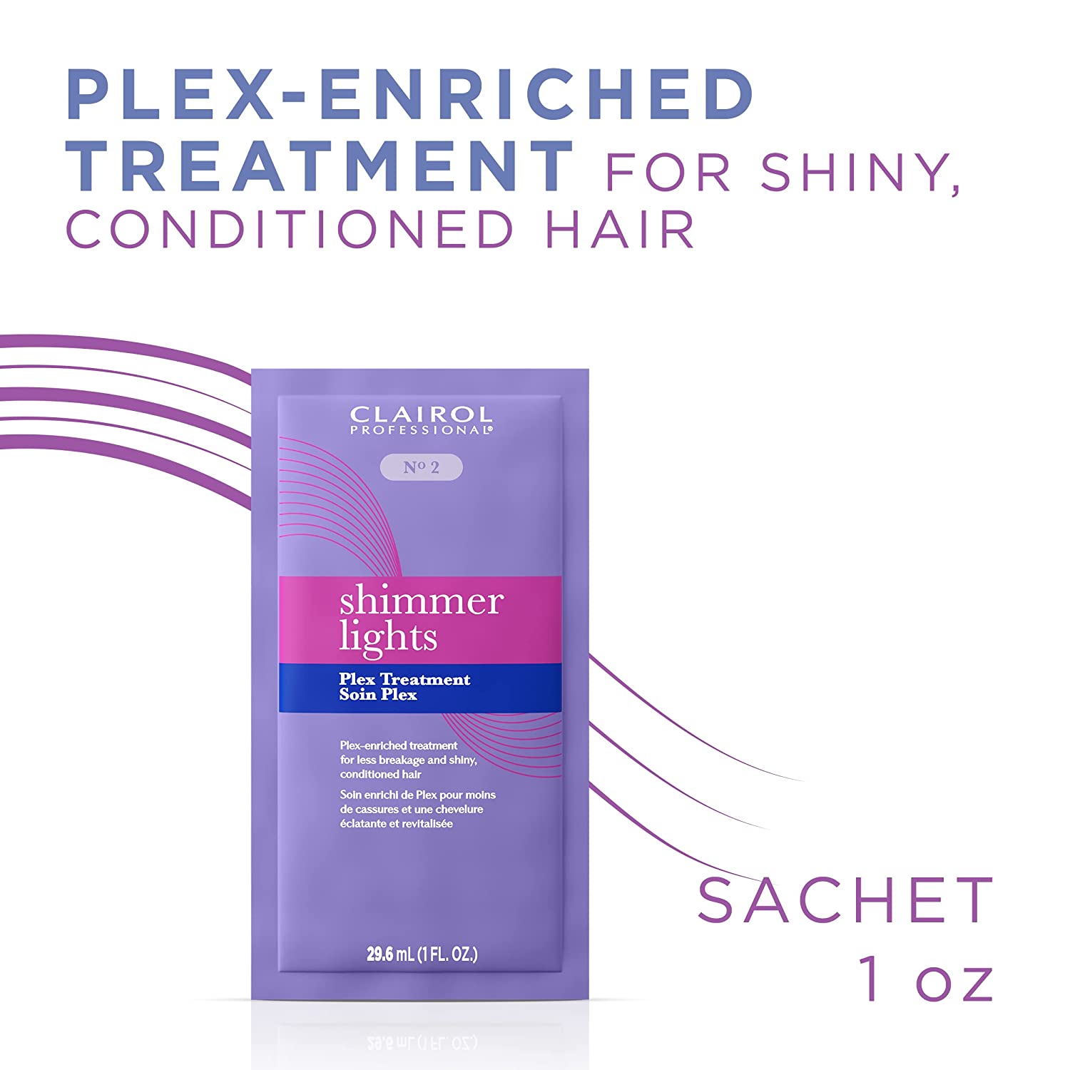 Clairol Shimmer Lights Plex Treatment 1oz Packettes (12in)