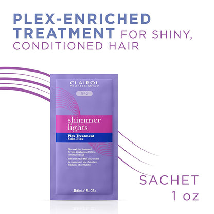 Clairol Shimmer Lights Plex Treatment 1oz Packettes (12in)