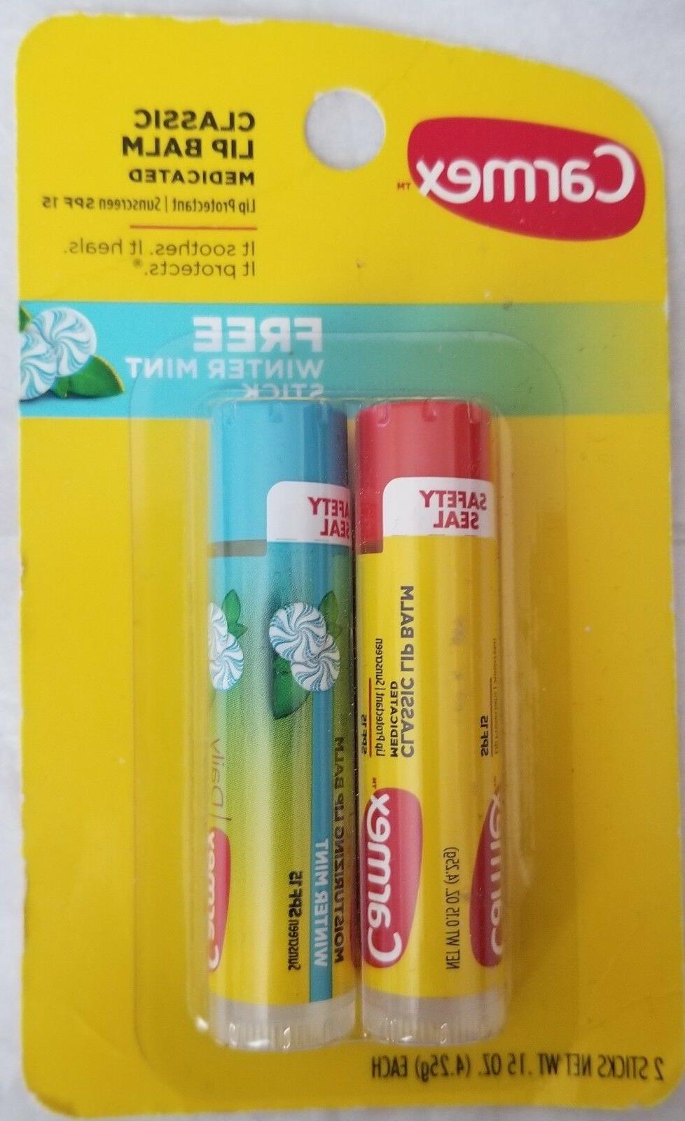 Carmex Lip Balm Tube Classic Medicated 0.35oz 3 Count