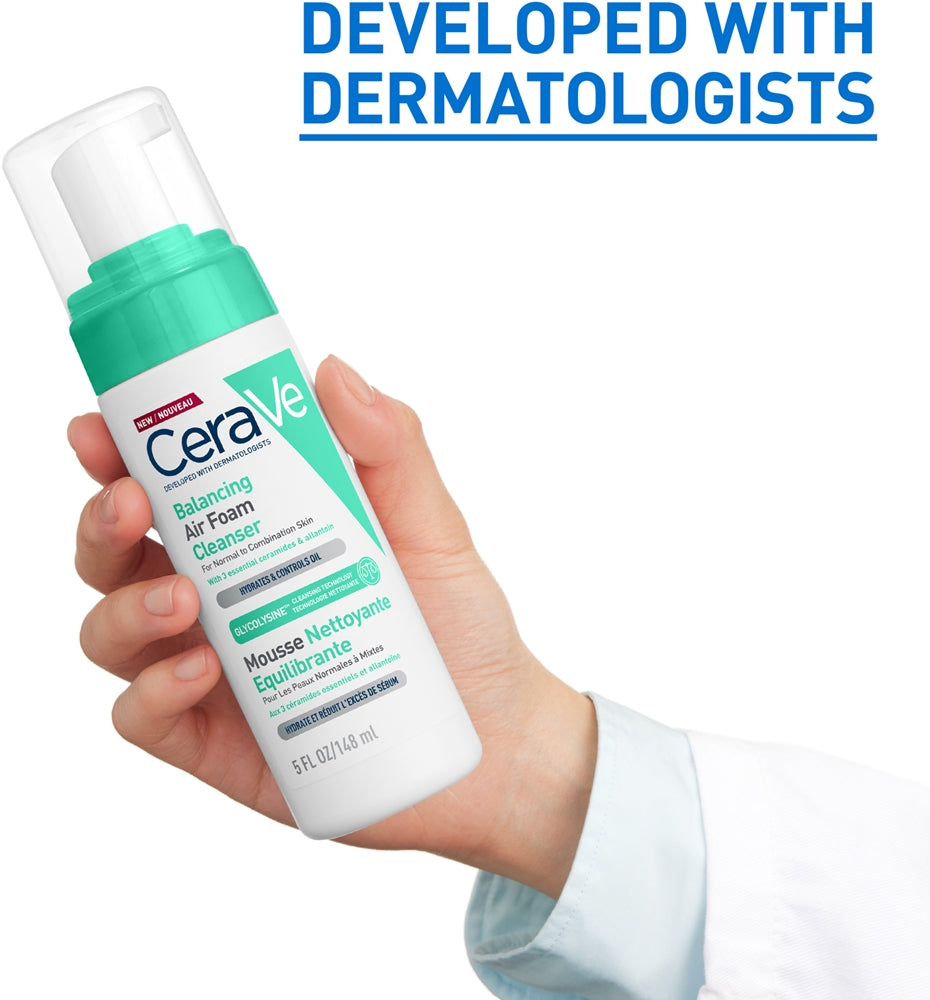 Cerave Air Foam Cleanser 8oz Normal To Combination Skin