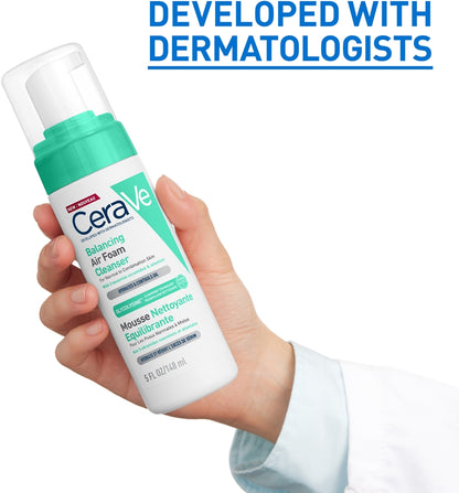 Cerave Air Foam Cleanser 8oz Normal To Combination Skin