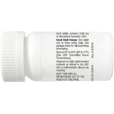 CLEMASTINE TB 2.68MG 100