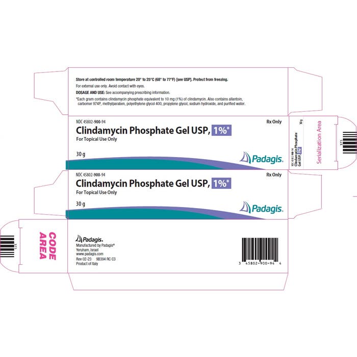 CLINDAMYCIN PHOS GL 1% 30GM TOP