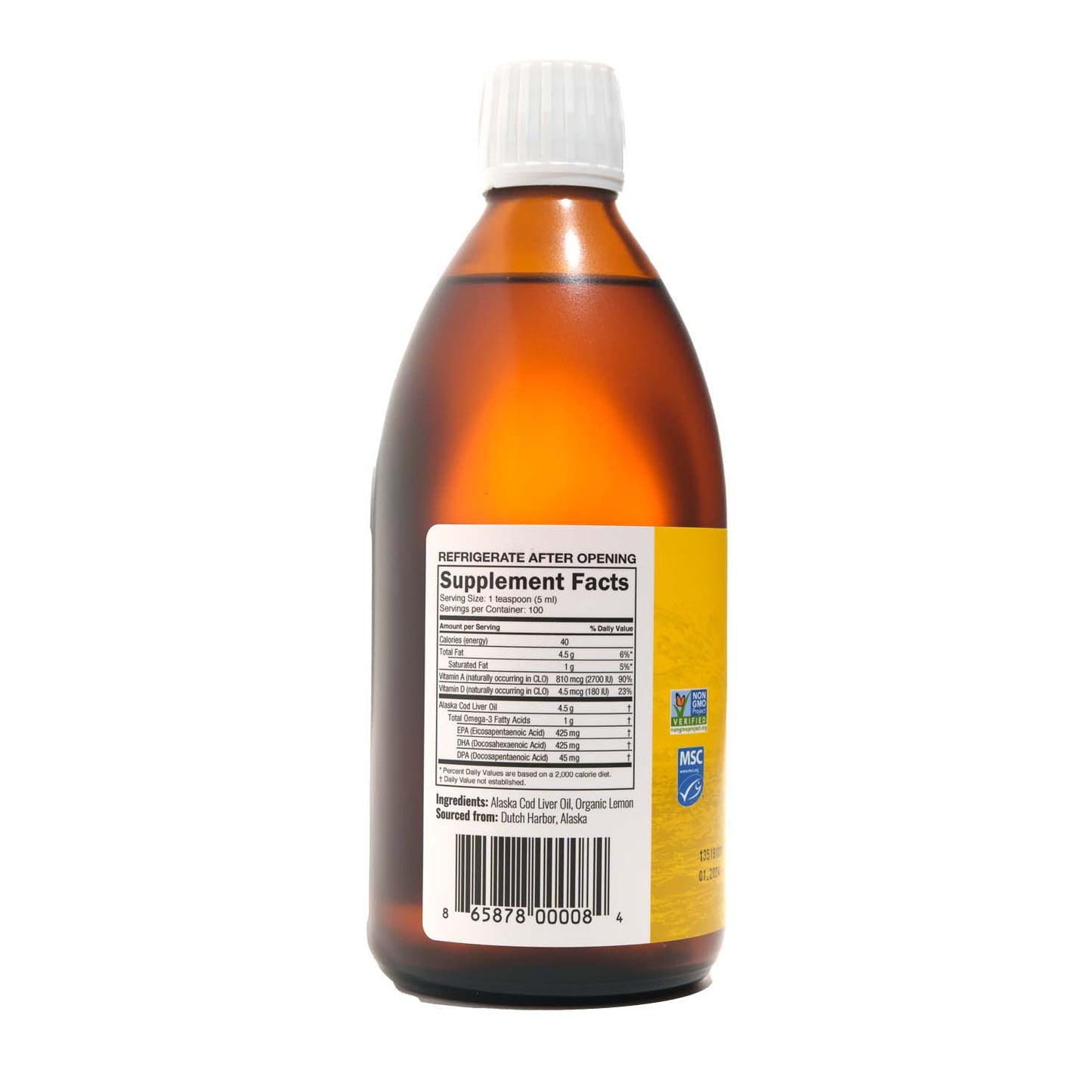 COD LIVER OIL 500ML LEMON