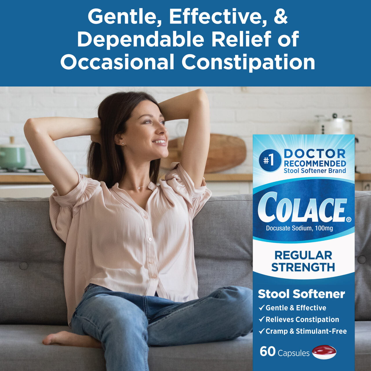 COLACE TB 8.6-50MG 60 2N1