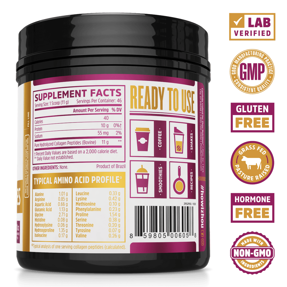 COLLAGEN,PEPTDS,HNY CINN