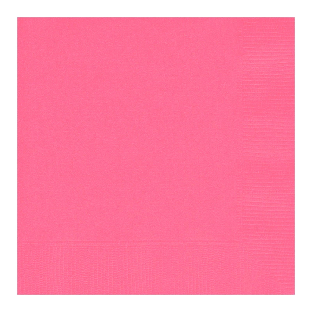 Unique Solid Square Party Napkins - Hot Pink, 20 count