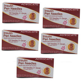 ADVOCATE PEN NEEDLE 31G/5MM 100CT
