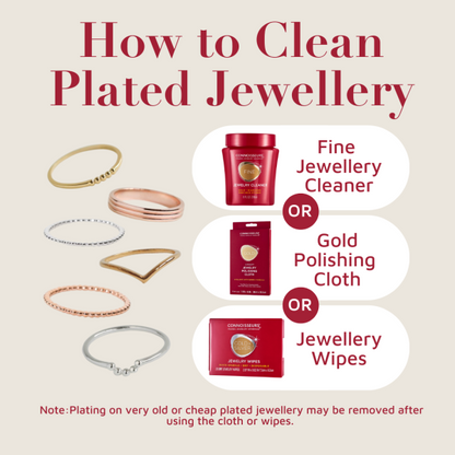 CONNOISSEURS Silver & Gold Jewelry Wipe Compact, 25 count
