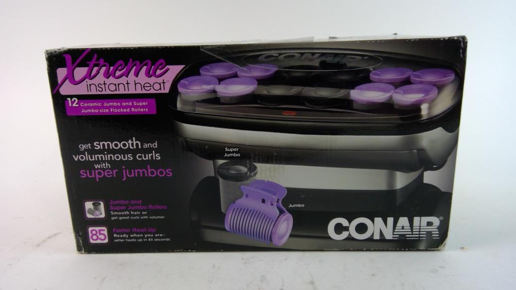 CONAIR Compact Double Ceramic Hot Rollers - 1/2", 3/4", 1", 20 count
