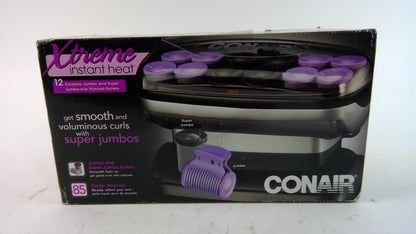CONAIR Compact Double Ceramic Hot Rollers - 1/2", 3/4", 1", 20 count