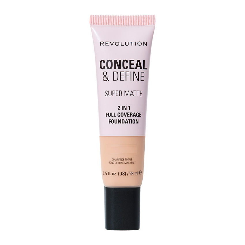 REVOLUTION Conceal and Define Full Coverage Tube Foundation - F11.5C, 0.77 oz