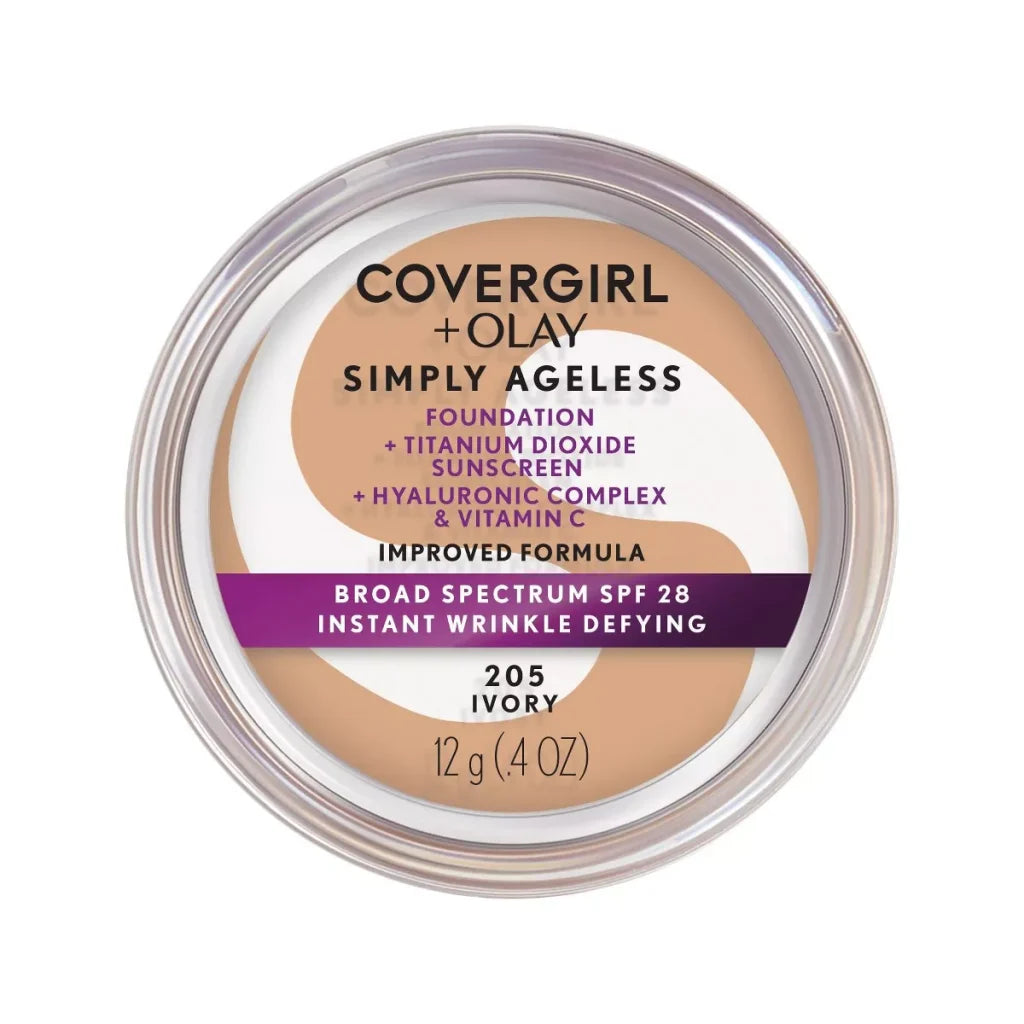 COVERGIRL + Olay Simply Ageless Wrinkle Defying Foundation Compact - 215 Natural Ivory