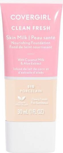 COVERGIRL Clean Fresh Skin Milk Foundation Dewy Finish - 510 Porcelain