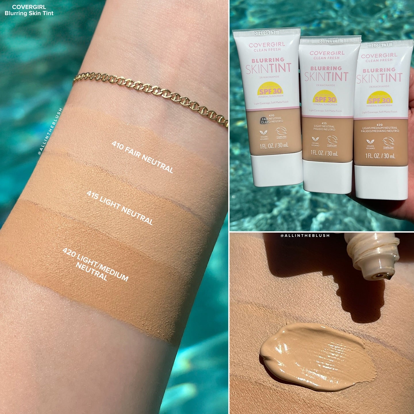 COVERGIRL Clean Fresh Blurring Skin Tint With SPF 30 - 400 Fair Warm