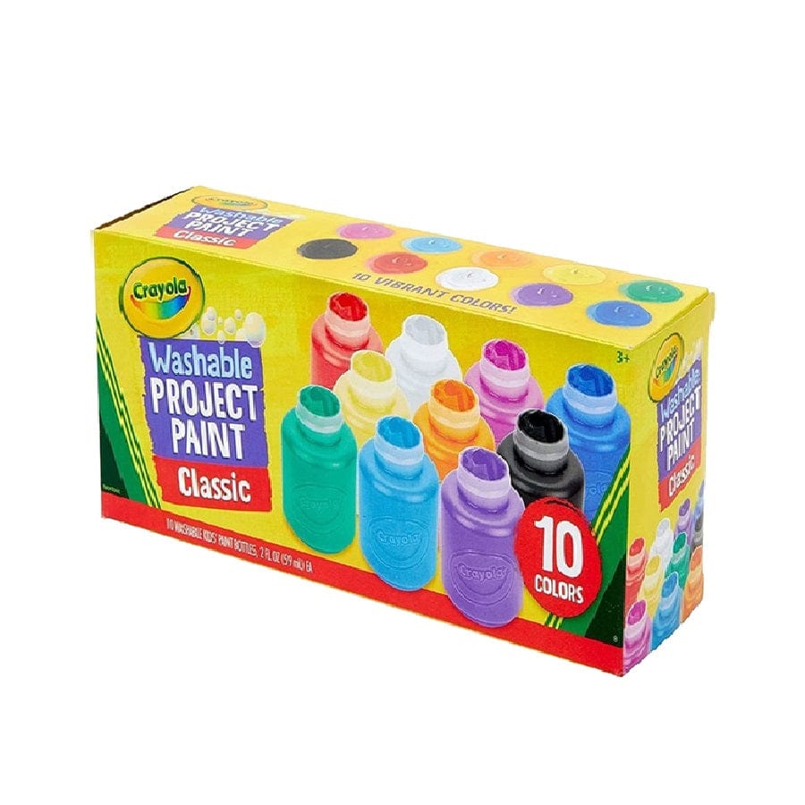 Crayola Washable Kids Project Paints, 10 count