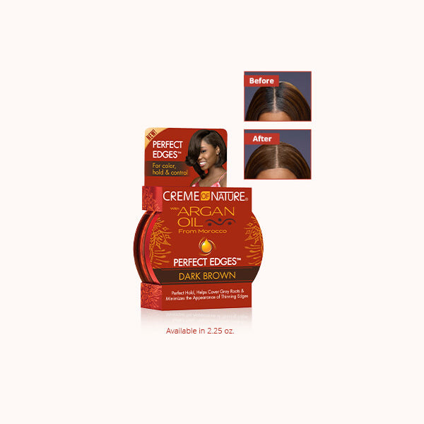 Creme Of Nature Argan Oil Perfect Edge Dark Brown 2.25oz