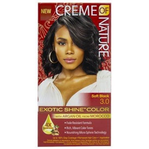 Creme Of Nature Color #3.0 Soft Black Exotic Shine