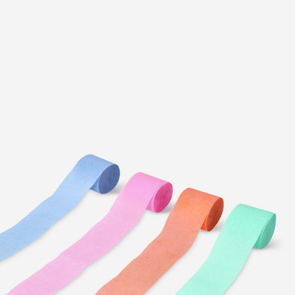 CREPE STREAMERS WHITE 81 FT