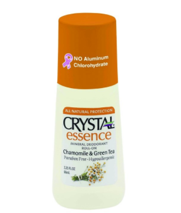 Crystal Deodorant Roll-On 2.25oz Chamomile/Green Tea 24H