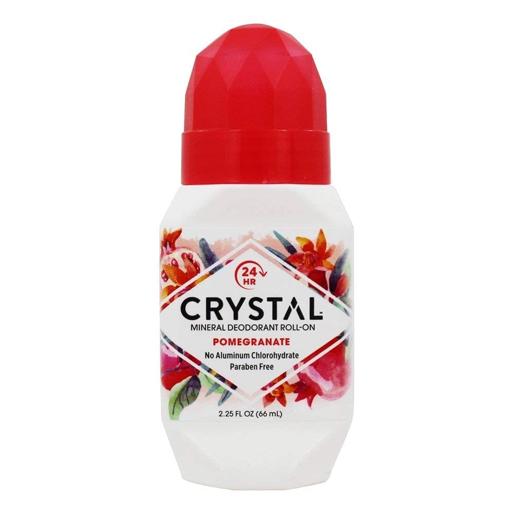 Crystal Deodorant Roll-On 2.25oz Pomegranate 24Hr