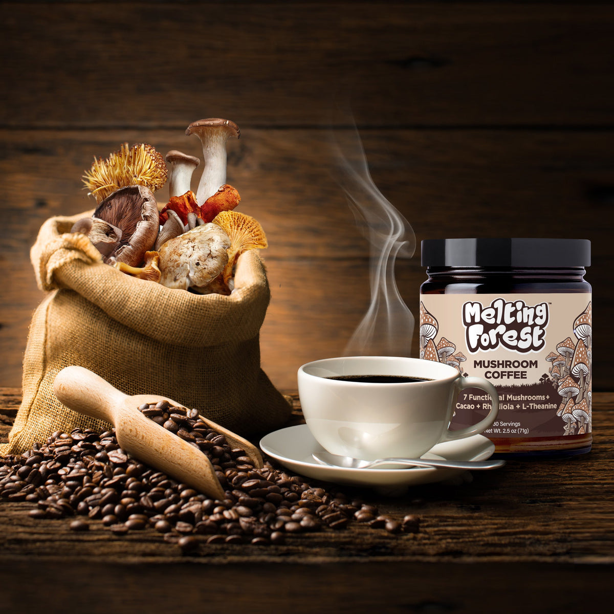 MELTING FOREST MUSHROOM COFFEE,7 MSHRMS