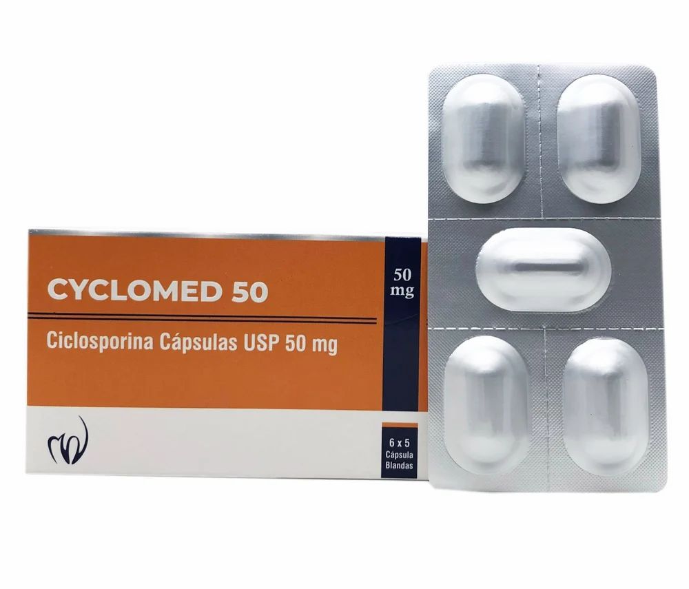 CYCLOSPORINE CP 50MG 30UD SFG