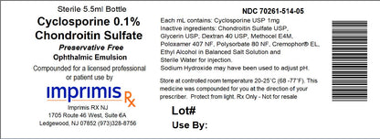 CYCLOSPORINE DR 0.05% 60X0.4ML PF