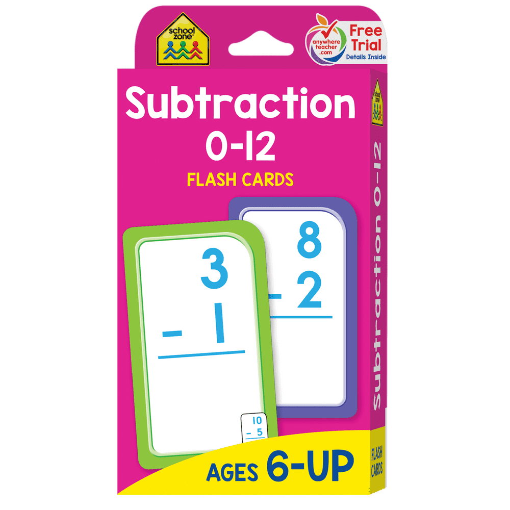 School Zone Addition Flash Cards 0-12