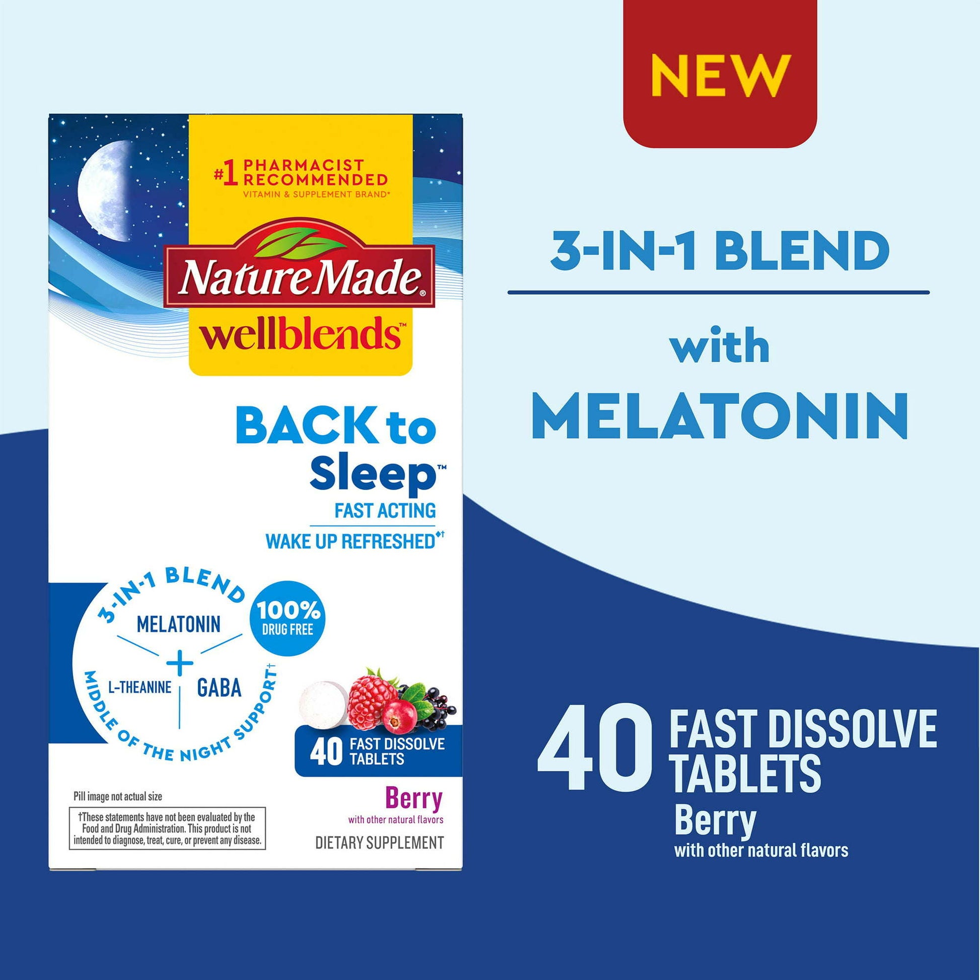 BACK TO SLEEP TABLETS 40CT NAT MADE