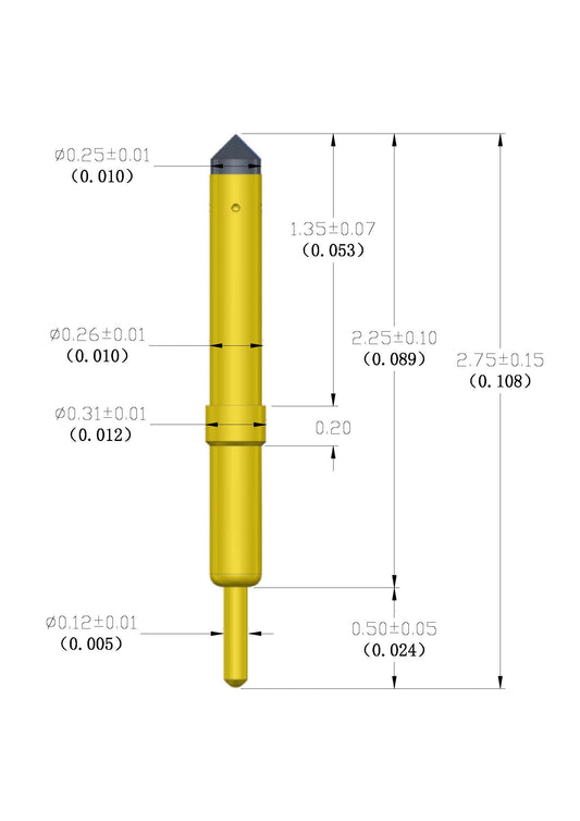 PLST CHIP EA 2.12X.87X.75N 250CLR
