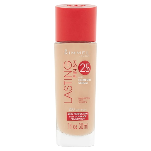 RIMMEL LONDON Rimmel Lasting Finish Liquid Foundation Soft Beige 200