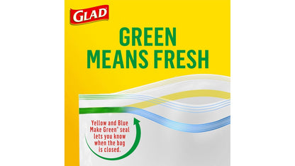 BAG GLAD STORAGE ZIP BG GAL 12X20