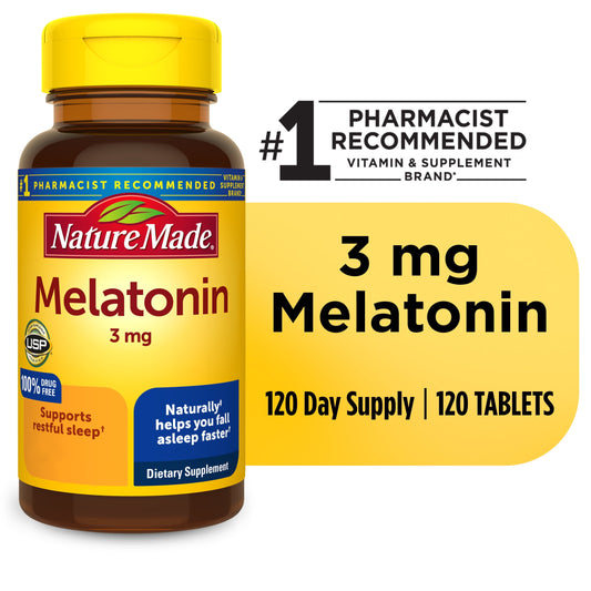 MELATONIN TR 3 MG GMY 60 NAT MADE