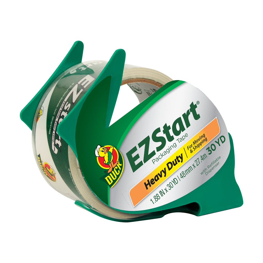 DUCK EZ Start Packing Tape - Clear, 1.88" x 54.6 yds