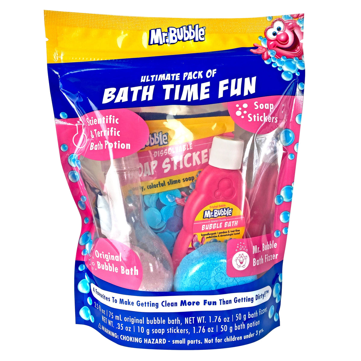 Mr Bubble Ultimate Pack Of Bath Time Fun 4 Favorites