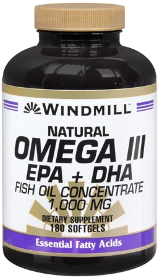 NATR OMEGA III EPA+DHA GC 1GM 180
