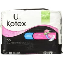 U BY KOTEX REGULAR ULTRA THIN PAD 8X22CT
