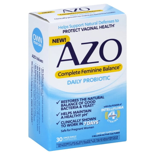 AZO COMPLETE FEMININE BALANCE CAP 30CT