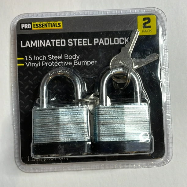 Helping Hand Laminated Steel Padlock, 1.5"