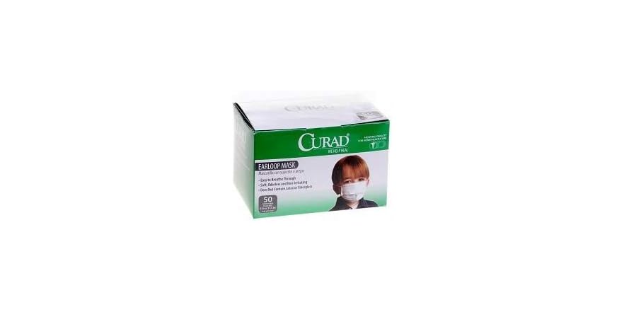 CURAD GERMSHIELD MEDICAL FACE MASK 10CT