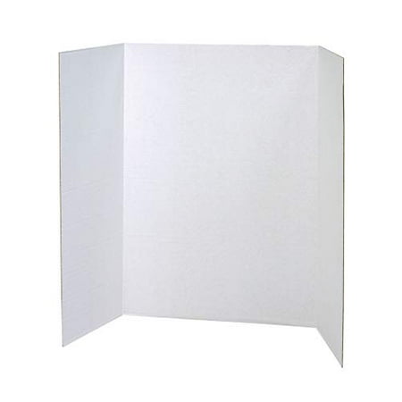 Pacon Tri-Fold Presentation Board - White, 40"X28"