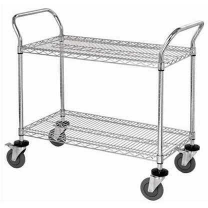 WIRE SHELF 5 MOBILE CART 24INX36IN DS