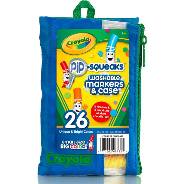 Crayola Pip-Squeaks Washable Markers Kit, 65 count