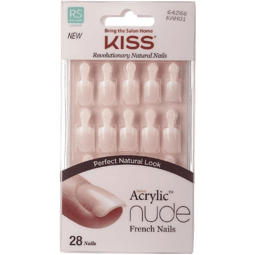 KISS Salon Acrylic Natural Fake Nails - Bareskinned