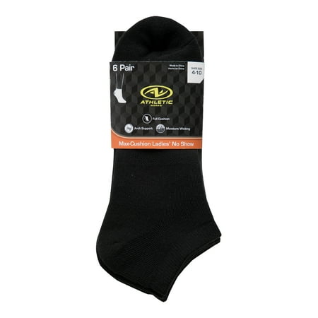Womens Athletic No Show Non Cushion Comfort Stretch 3 Pack